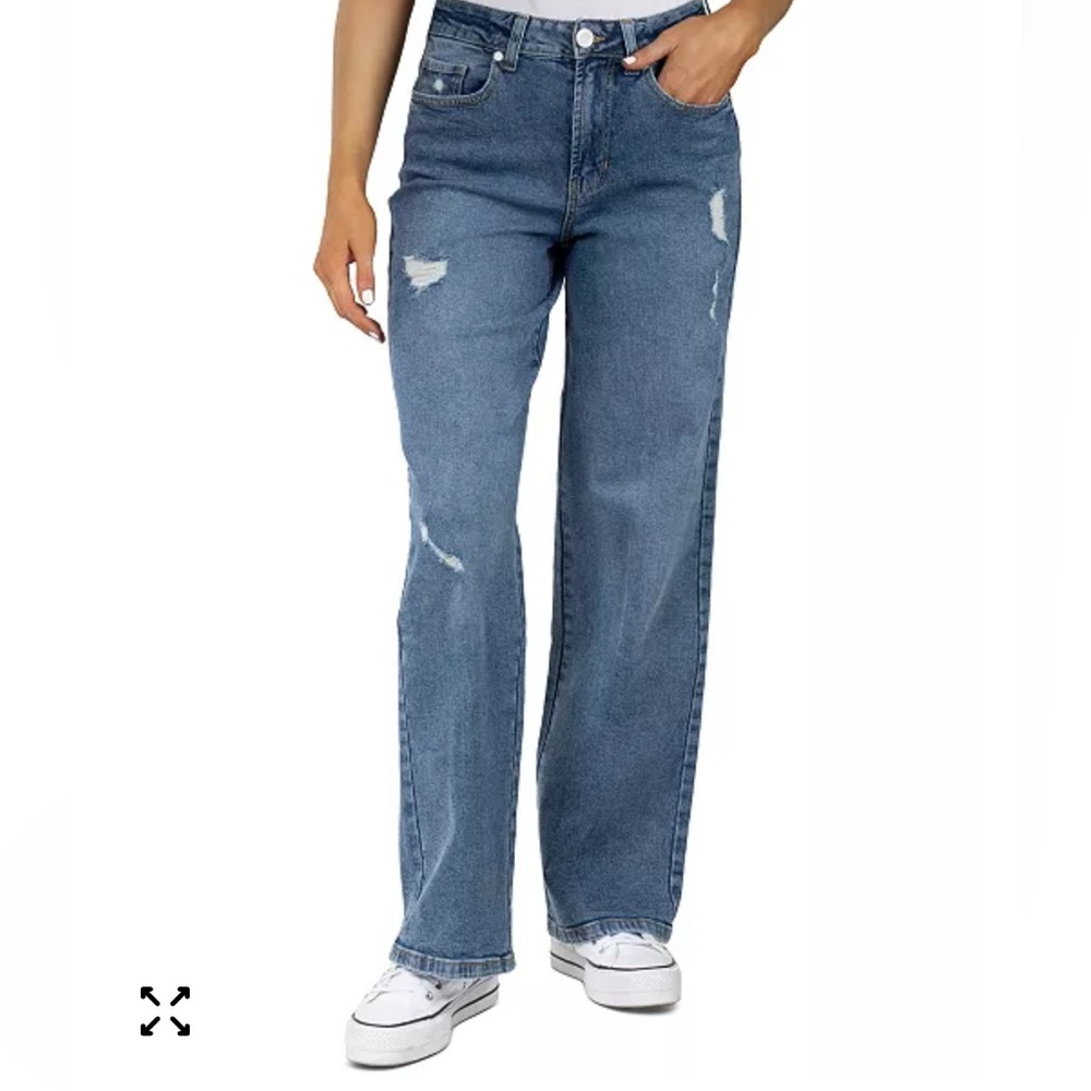 Indigo Rein Juniors' Skater Ripped Jeans